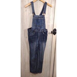 Dollhouse Womens Size 7 Denim Skinny Overalls With Adjustable Straps 28 waist